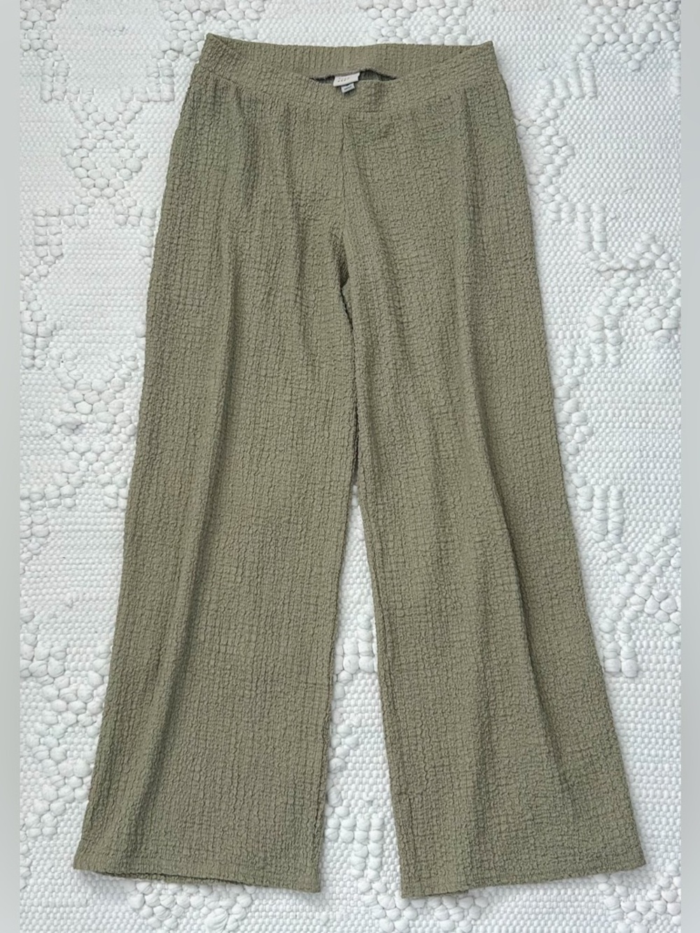 A New Day Olive Green Textured Pants